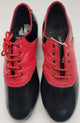 1.5" Ramsey II – Men's Latin Ballroom Oxford -- Red Leather/Black Patent