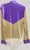 Ranjit -- Men's Long Sleeve Latin Ballroom Shirt -- Light Gold/Purple