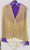 Ranjit -- Men's Long Sleeve Latin Ballroom Shirt -- Light Gold/Purple