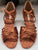 2" Rune II -- Women's Latin Sandal -- Tan Satin