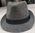 Siya -- Unisex Stingee Brim Fedora -- Grey