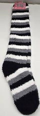 Suri III -- Women's Striped Long Fuzzy Socks