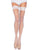 Terra -- Women's Fishnet Stay Up Stockings with Lace Top