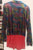 Tierney -- Men's Long Sleeve Latin Ballroom Shirt -- Black Multi Hologram