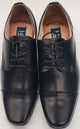 Tris -- Men's Cap Toe Dress Oxford -- Black