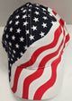 USA Flag IIII -- Cotton USA Baseball Cap -- Red/White/Blue
