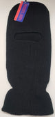 Wilder IIII -- Unisex Single Hole Knit Ski Mask-- Black