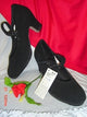 2.25" Sevilla -- Flamenco Shoe -- Black Suede