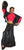 Women's Flamenco Skirts -- Black Faux Leather