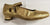 Miriam --  Girl's Block Heel Latin Sandal -- Gold Glitter