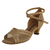 1.3" Harper -- Thick Heel Latin Sandal -- Tan - Teddy Shoes