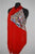 Shonda -- Latin Ballroom Dress -- Red/Silver Sequins