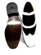 Armani -- Men's Dress Oxford -- White/Black