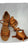 2.5" Leticia -- Latin Sandal -- Dark Tan Satin - Teddy Shoes