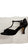 2.75" Porschia -- Tango Shoe --Black Satin/Black Suede