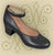 2" June -- Women's Ankle Strap Thick Heel Ballroom Shoe -- Black - Teddy Shoes