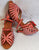 3" Abelia -- Women's Latin Sandal -- Red Satin/White Rhinestones