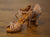 3" Abelia IIII -- Women's Latin Sandal-- Dark Tan Satin