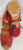 2.75" Abelia II -- Women's Latin Sandal -- Red Satin/Red Rhinestones