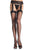 Abi -- Women's Garter Belt Thigh Highs -- Black