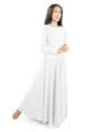 Agnes -- Women's Long Sleeve Liturgical Dress -- White