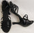 3" Alaia II -- Flare Heel Latin Sandal -- Black