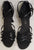 3" Alaia II -- Flare Heel Latin Sandal -- Black