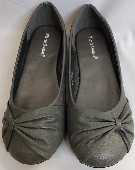 womens grey flat dress shoes Journee Gredah Double Buckle Women's Mary Jane DRESS Flats, Size: 9 Wide, Silver
