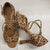 3" Angela -- Flare Heel Latin Sandal -- Leopard