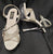 6" Anna -- Women's Platform Sandal -- Silver Glitter