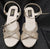 6" Anna -- Women's Platform Sandal -- Silver Glitter