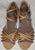 1.5" Annabella -- Block Heel Latin Sandal -- Natural