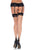 Autumn -- Women's Nude Spandex Contrast Color Cuban Heel Backseam Stockings -- Nude