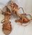 2.5" Aylin -- Women's Latin Sandal -- Copper Tan Satin