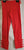 Azariah -- Women's Cotton Fashion Leggings -- Red/White