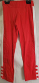 Azariah -- Women's Cotton Fashion Leggings -- Red/White