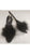 Belle Fur -- Women's 3" Marabou Mule -- Black Satin