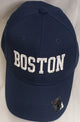 Boston -- Poly Baseball Cap -- Navy Blue