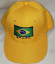 Brazil -- Acrylic Baseball Cap -- Yellow