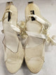 C-Bella -- Women's 6" Ankle Wrap Platform Sandal -- Clear