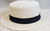 Cade -- Paper Straw Flat Top Fedora -- White