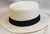 Cade -- Paper Straw Flat Top Fedora -- White