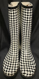 Camryn -- Women's Rainboot -- Black/White Check