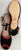 2" Cara -- Tango Shoe -- Black Suede/Red Suede