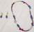 Cataleya -- Women's 2Pc. Handcrafted Necklace/Earrings -- Blue MultI