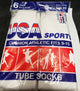 Clark -- Men's Cotton Tube Socks -- 6Pr Pack -- White