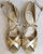 2.5" Claudette -- Latin Sandal -- Gold/Ivory