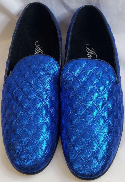 Clawson -- Men's Slip-On Dress Shoe -- Royal Blue 8.5D Clawson -- Men's Slip-On Dress Shoe -- Royal Blue 8.5D
