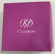 Leather Coasters -- Purple