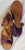 2" Constance -- Flare Heel Latin Sandal -- Purple Velvet/Bronze Trim